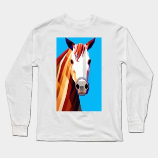 Painted Horse Digital Artwork Long Sleeve T-Shirt